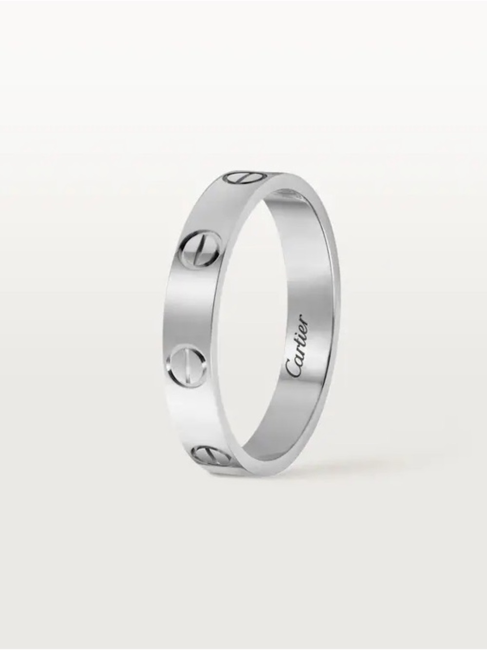Cartier Silver Tone Love Ring